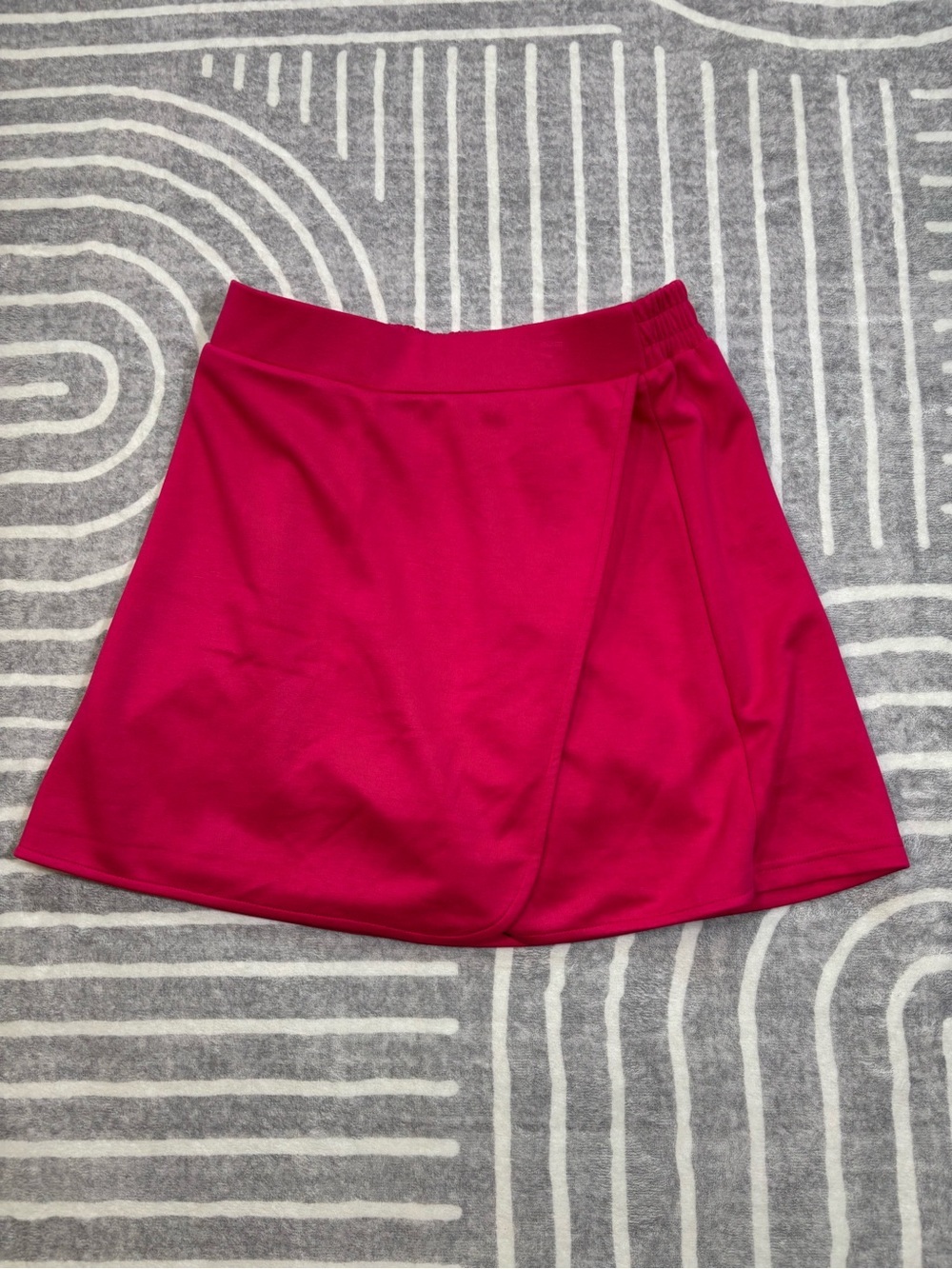 SSYS The Label, Mini Skirt, Fuchsia Hot Pink Mini Skirt, Buttery Soft, Small - Picture 6 of 7